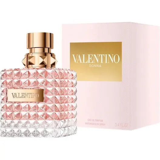 Valentino Donna EDP 100ml – a luxurious floral-powdery perfume with rose, iris, leather & vanilla. Elegant, feminine, long-lasting. 100% authentic designer fragrance. VLP.LIFE