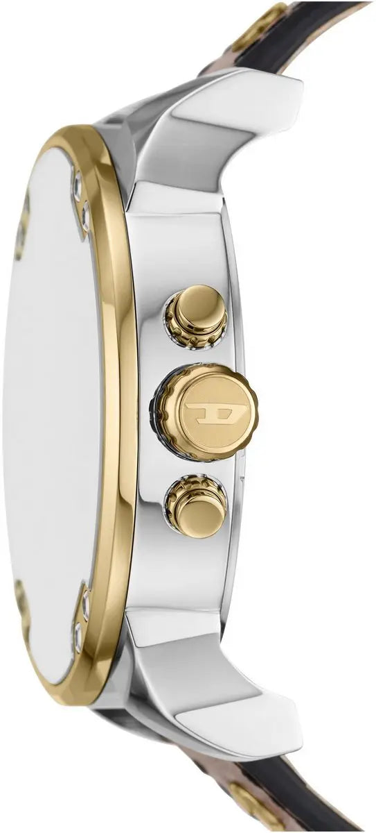 Diesel Mr. Daddy 2.0 DZ7483 Men’s Chronograph Watch | Gold & Brown Leather | Original Diesel Germany VLP.LIFE