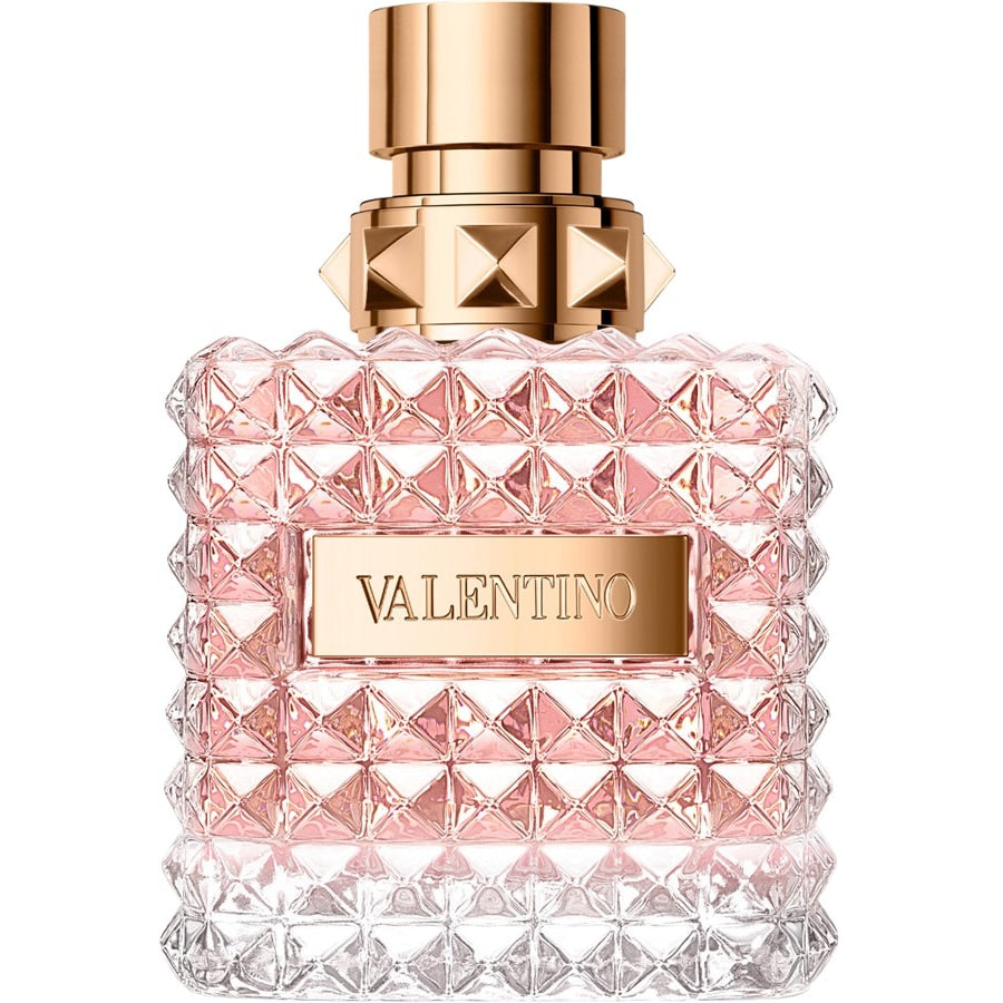Valentino Donna EDP 100ml – a luxurious floral-powdery perfume with rose, iris, leather & vanilla. Elegant, feminine, long-lasting. 100% authentic designer fragrance.